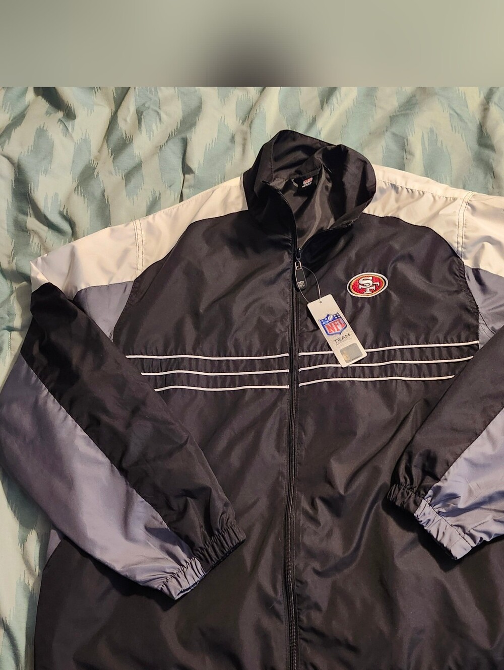 NWT NFL Team Apparel SI Reebok VTG San Francisco 49ers‎ Windbreaker Men's XL